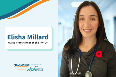 Elisha Millard nurse practitioner at Truro Pharmacist Walk In Clinic+ smiling