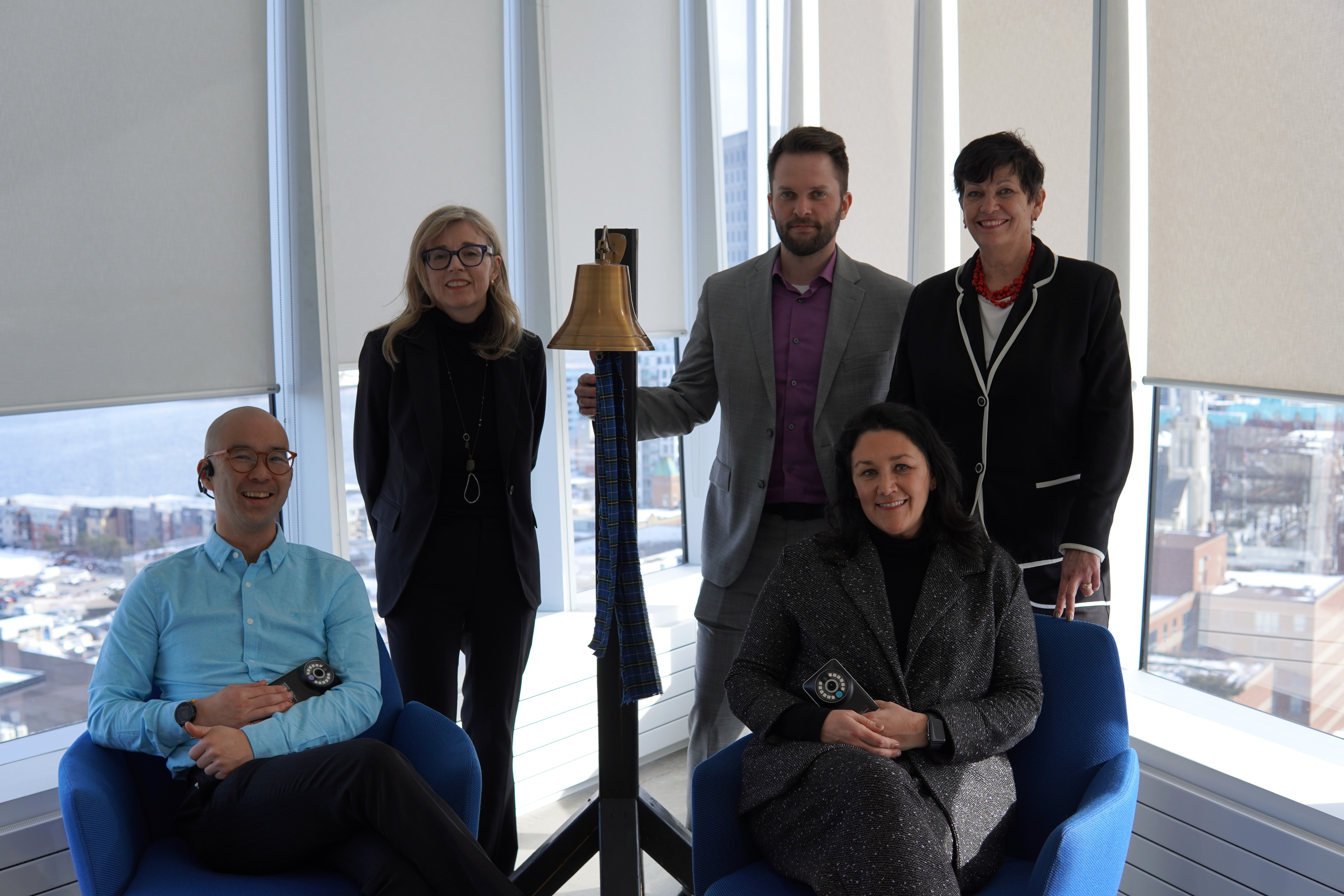 The MIMOSA Pro team recently rang the bell the Nova Scotia Health Innovation Hub to celebrate their Health Canada approval. 