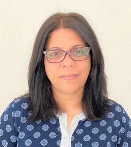 A headshot of Dr. Violet D'Souza