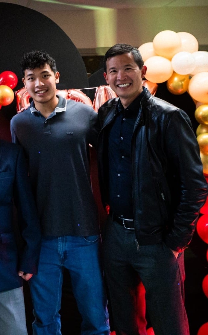 Dr Chen and son Luke
