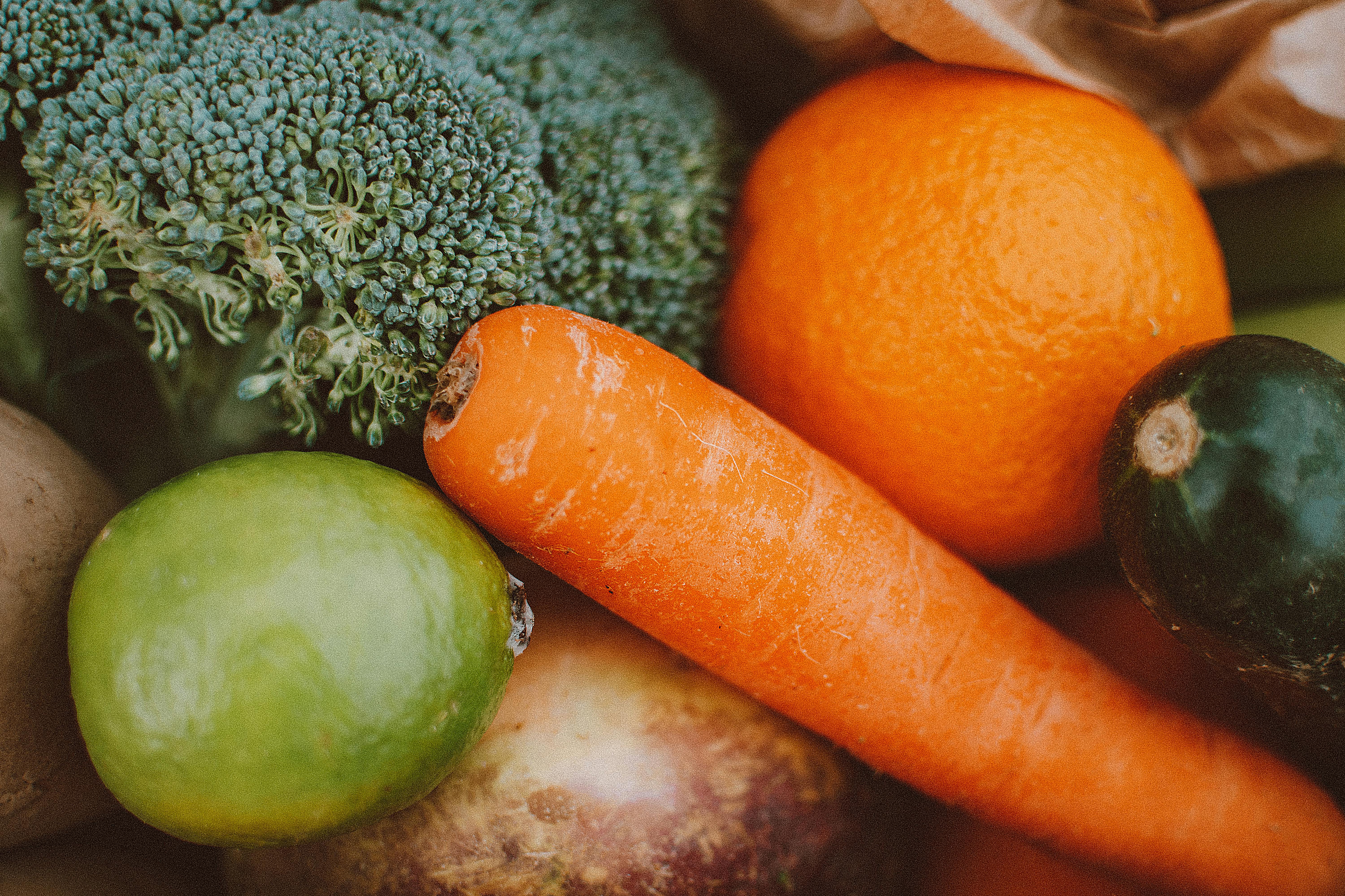 A photo of various fruits and veggies.