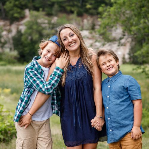 Amy Rockwell and her family