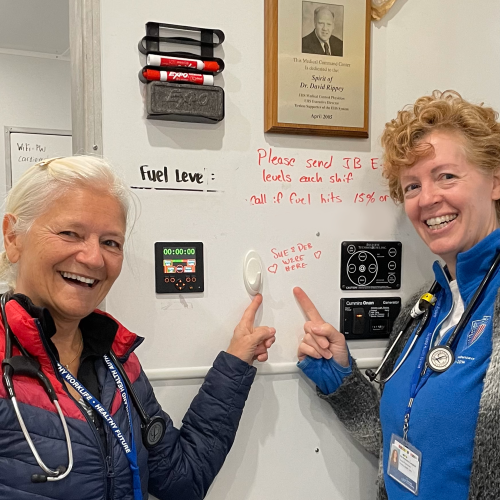 Sue Battersby-Campbell And Deb Blois