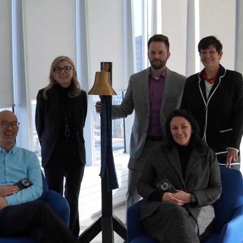 The MIMOSA Pro team recently rang the bell the Nova Scotia Health Innovation Hub to celebrate their Health Canada approval. 