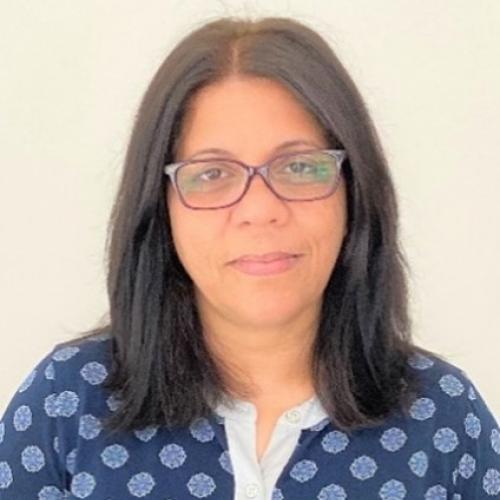 A headshot of Dr. Violet D'Souza