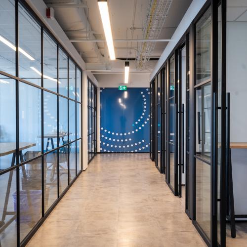 A picture from the interior of the Health Innovation Hub.